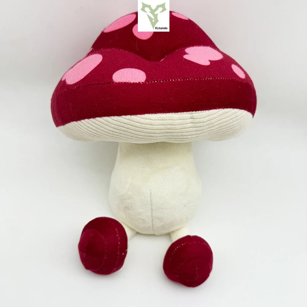 25cm Kawaii Anime Mushrooms Stuffed Animal Walking Mushroom Soft Toy Decoration Children's Toys Sleeping Dolls Graduation Gifts