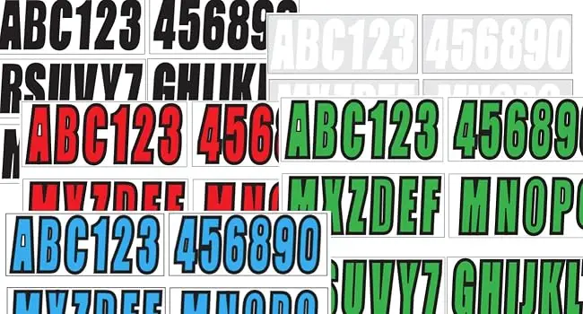 custom boat registration numbers