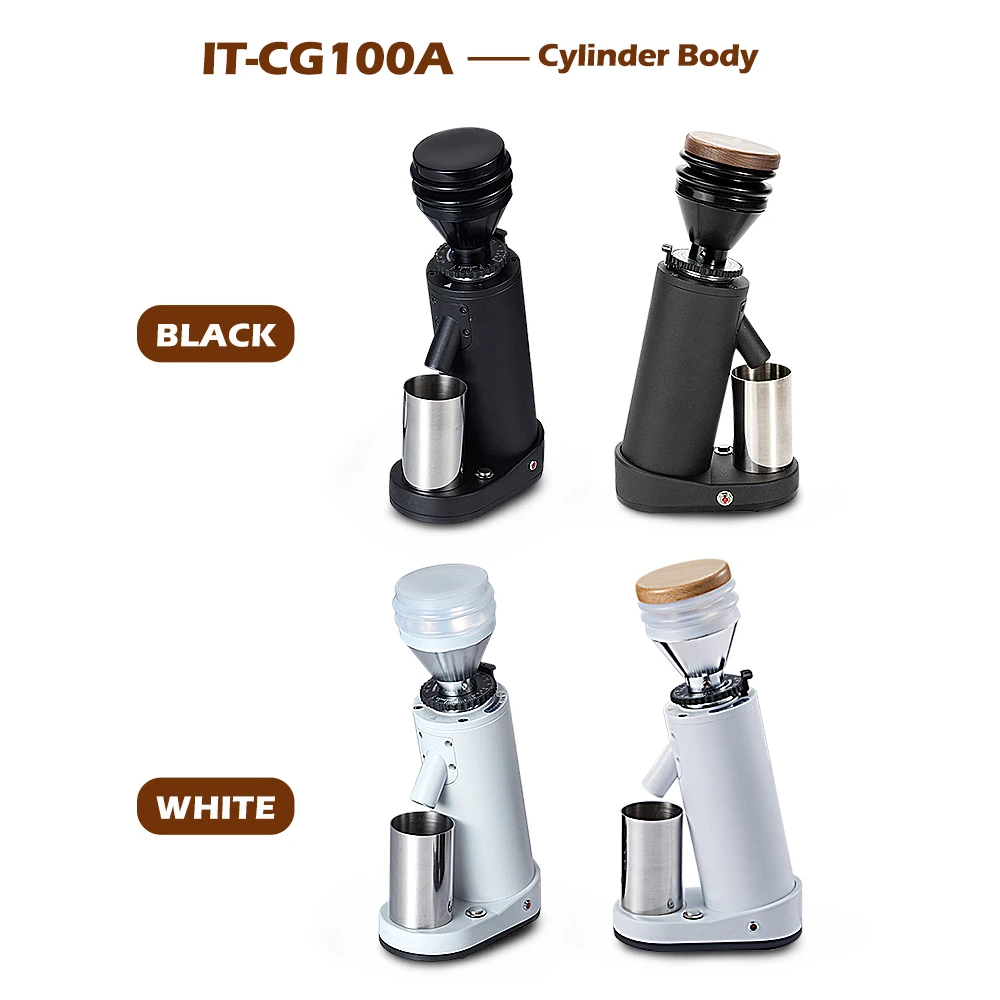 ITOP Electric Coffee Grinder Titanium Burr Metal Bean Hopper Exquisite Small Espresso Coffee Grinder Machin Espresso 110-220V