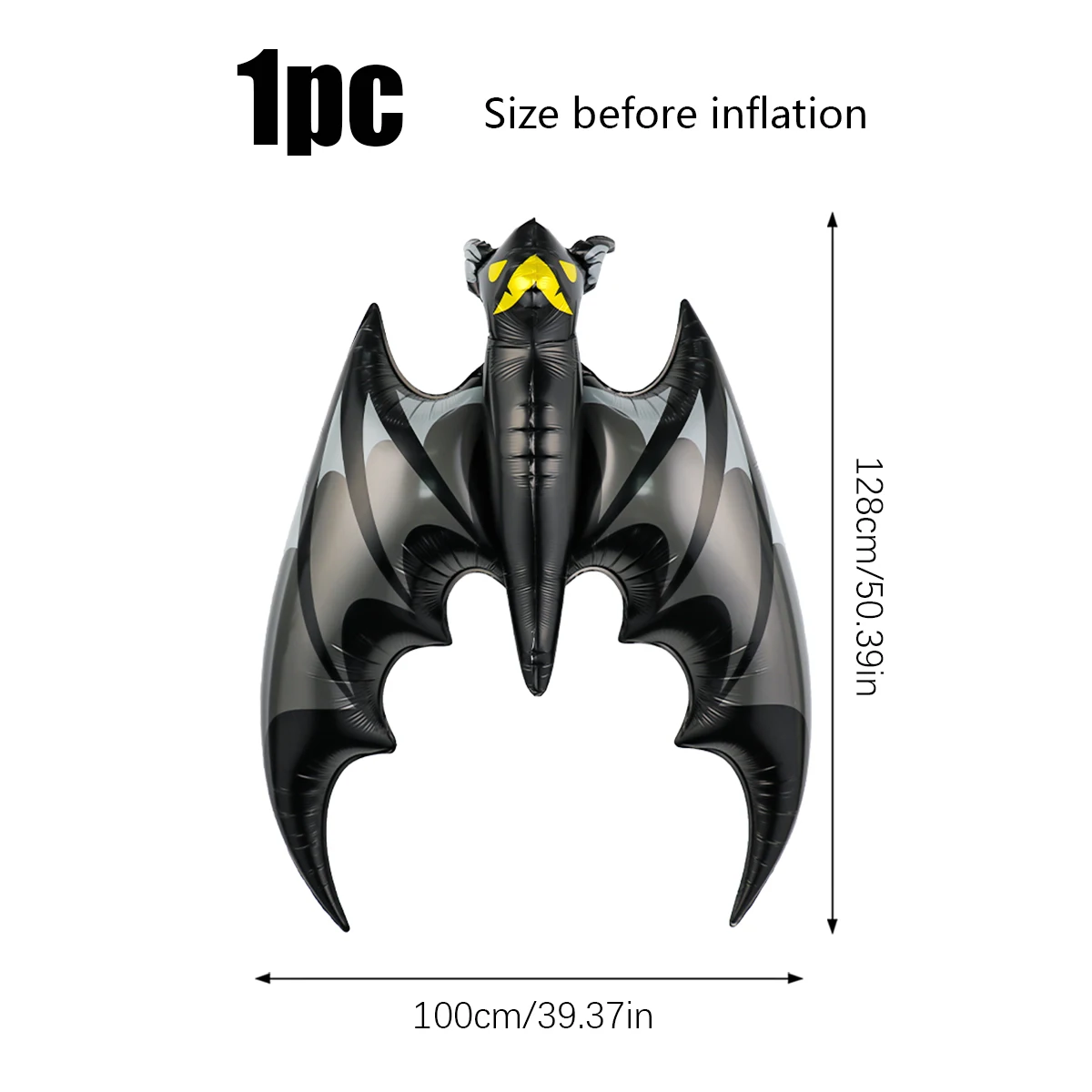 1pc-Halloween black bat balloon Halloween party supplies birthday, horror element atmosphere can hang bat decorations