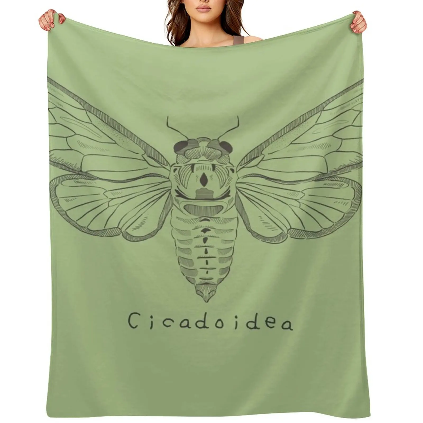 

Cicada Throw Blanket sofa bed Decorative Throw Custom Fashion Sofas Blankets