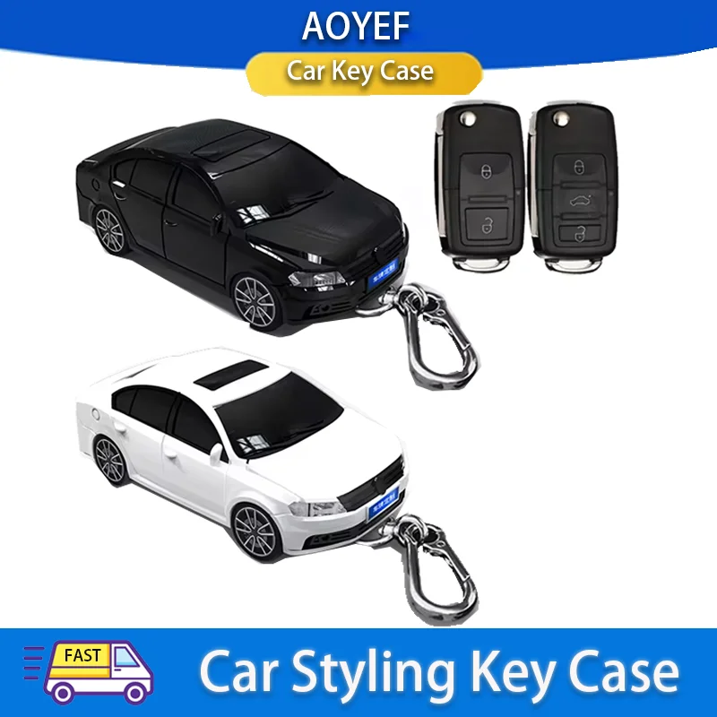 

ABS For Volkswagen VW Polo Golf Tiguan Beetle Caddy Eos Skoda Octavia Seat Leon Altea Flip Folding Remote Car Key Case Cover