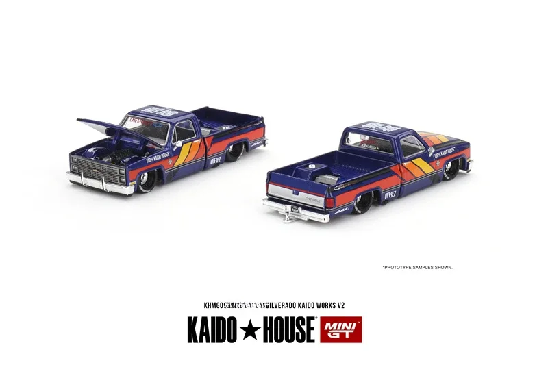 

Мини GT x Kaido 1:64 Silverado KAIDO WORKS V2 литая модель автомобиля