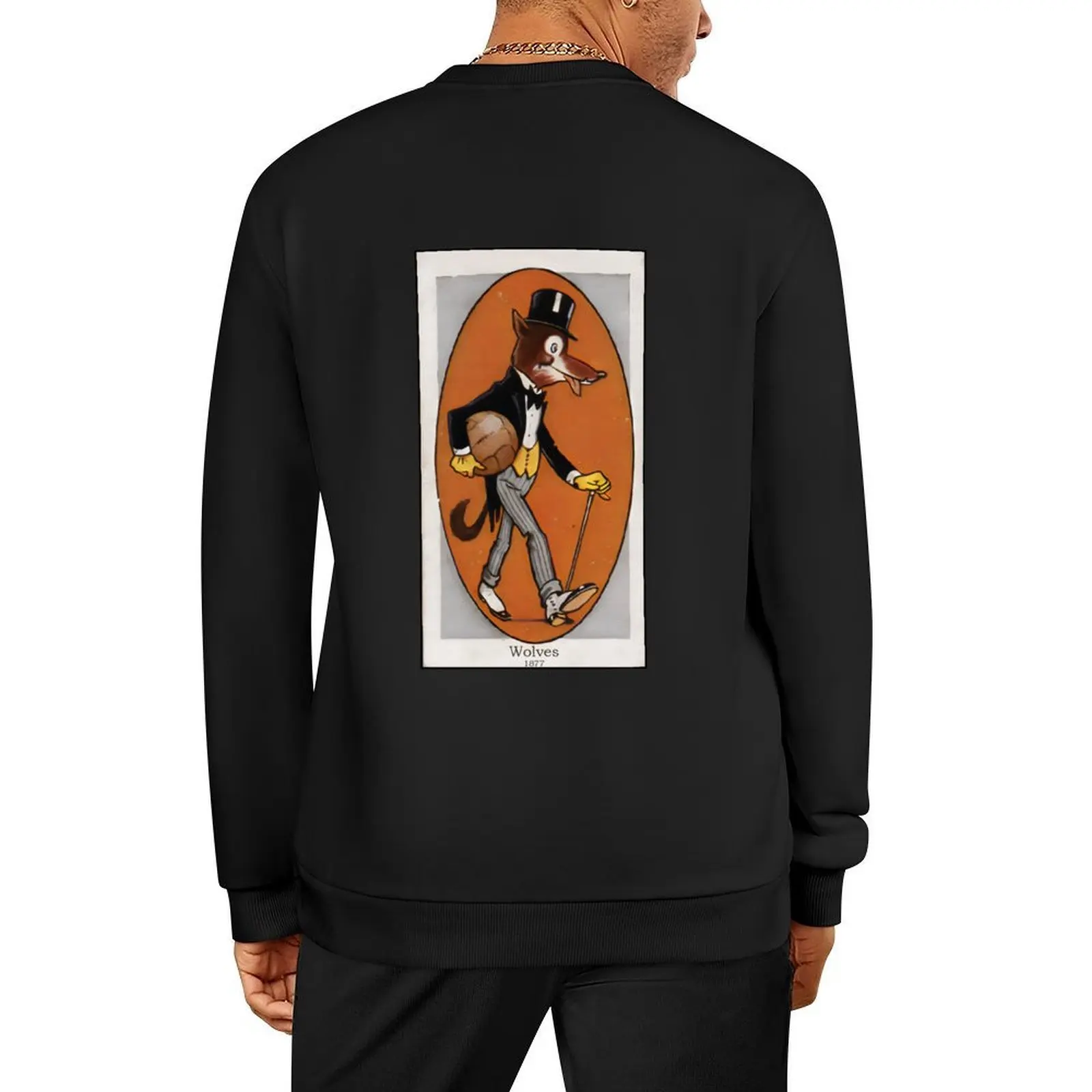 

Wolves 1877 Retro Pullover clothes for men mens clothing aesthetic clothing male clothes new sweatshirts