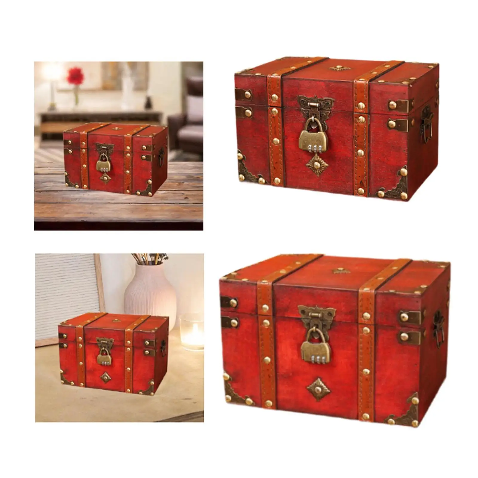 

Vintage Jewelry Box, Jewelry Organizing Box, Pirate Treasure Chest ,Decorative ,Storage Box ,for Keepsakes