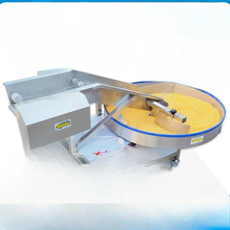 Automatic turntable food powder wrapping machine Fried chicken powder bran equipment