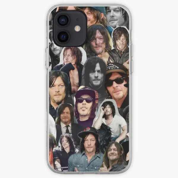 Norman Reedus Collage Iphone Tough Case  Phone Case Customizable for iPhone 11 12 13 14 Pro Max Mini X XS XR Max 6 6S 7 8 Plus