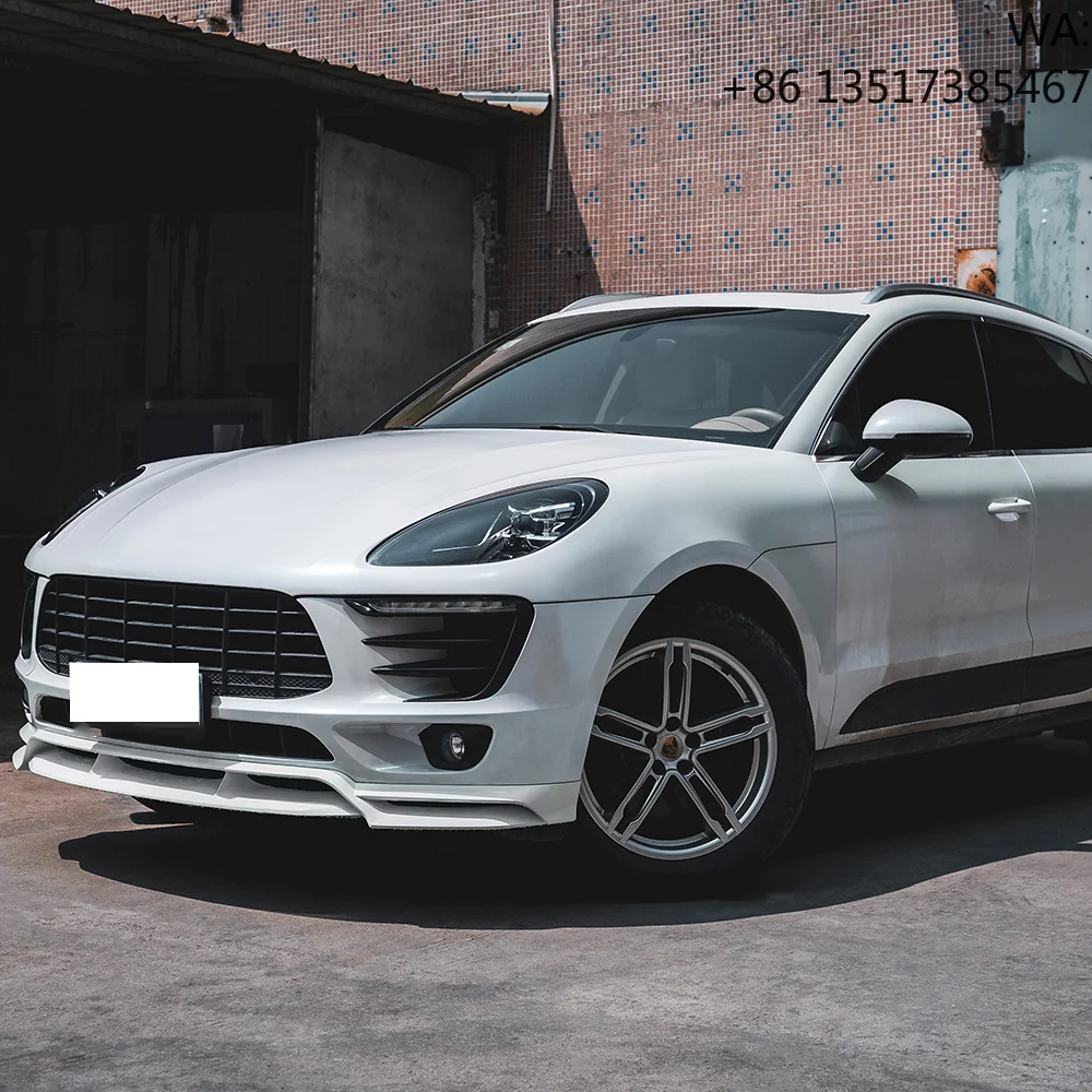 High End Decoration Accessories Part Car Front Bumper Lip for porsche Macan KDA Front Lip 95B 2014-2018 view 5