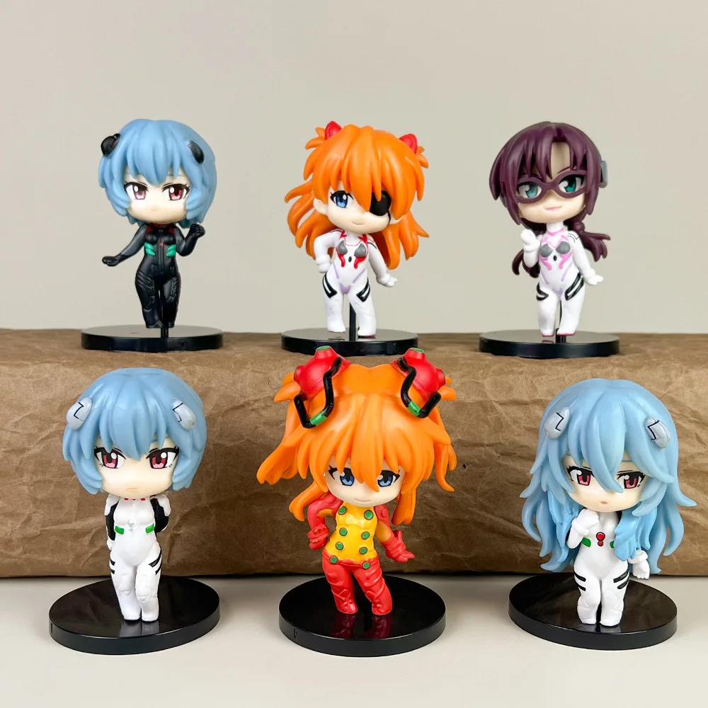 1PCS Random style Anime Neon Genesis Evangelion Eva Ayanami Rei Figure Pvc Model Toys Doll Collect Ornaments Birthday Gifts