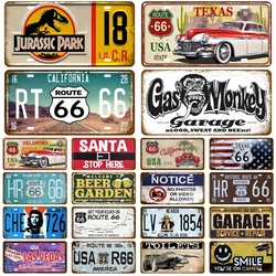 TinPlate Plate Metal Sign Poster Wall Art Home Decor Tin Signs Vintage Motorcycle Car Route 66 For Garage Bar Pub Moto Club Gas