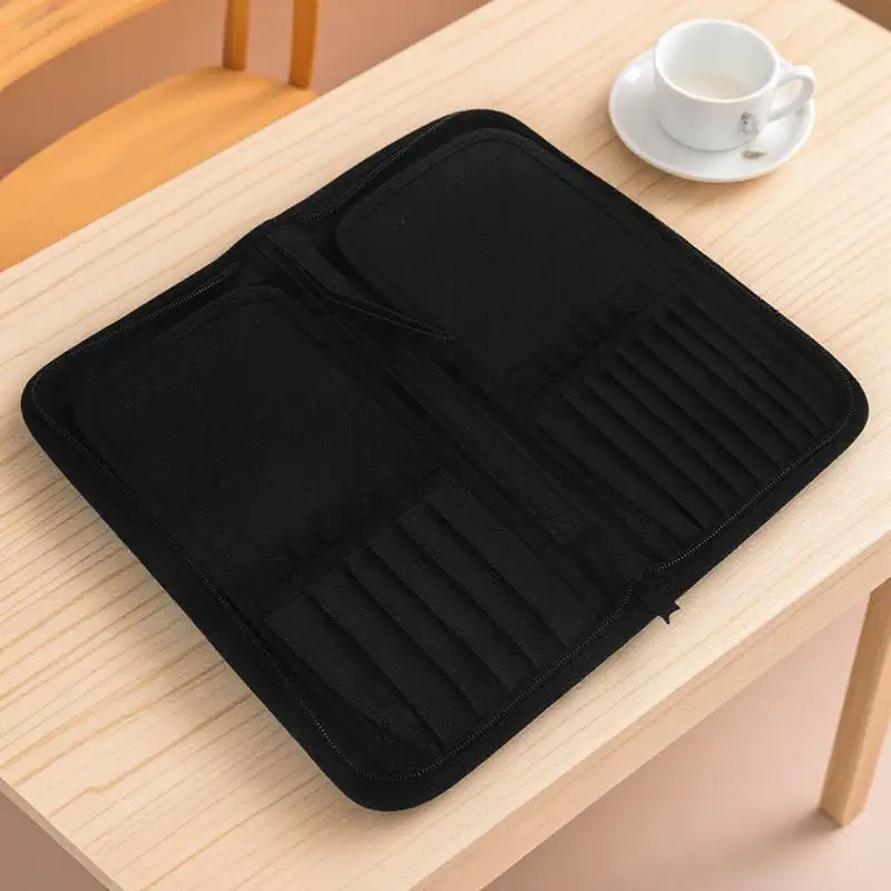 1 pz porta pennelli tela avvolgibile 15 slot organizer traspirante durevole portaoggetti per pennelli per artista acquerello olio