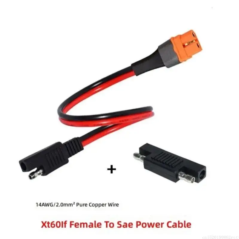 D5BB Premium SAE To XT60i Female Connectors Wire 14AWG For Renewablely Energy Applications