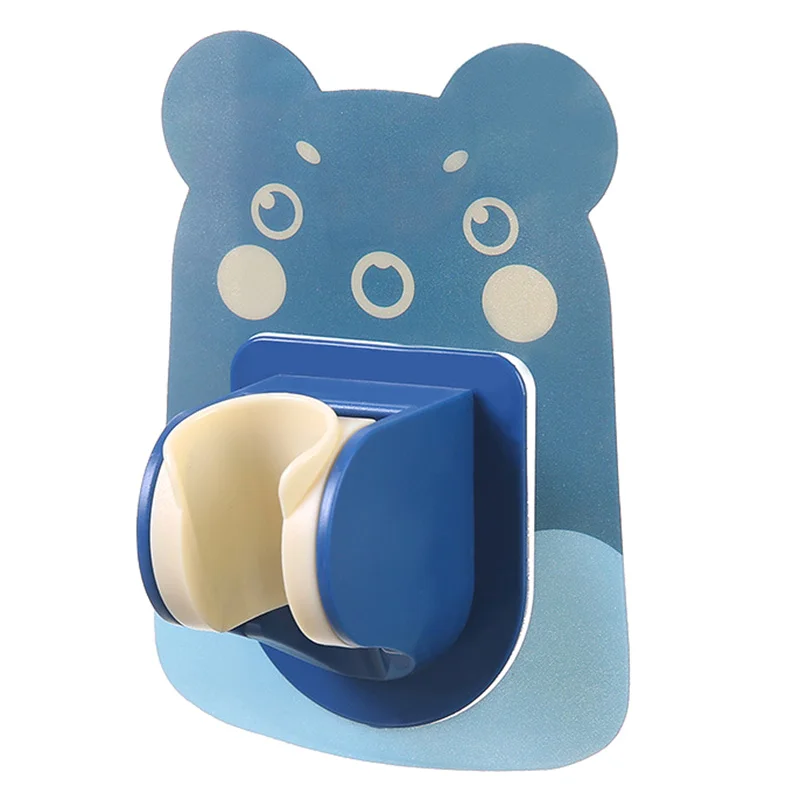 Cartoon Self-Adhesive Shower Head Bracket Universal Adjustable Stable Rotation Bathroom Sprinkler Hanging Holder For Children