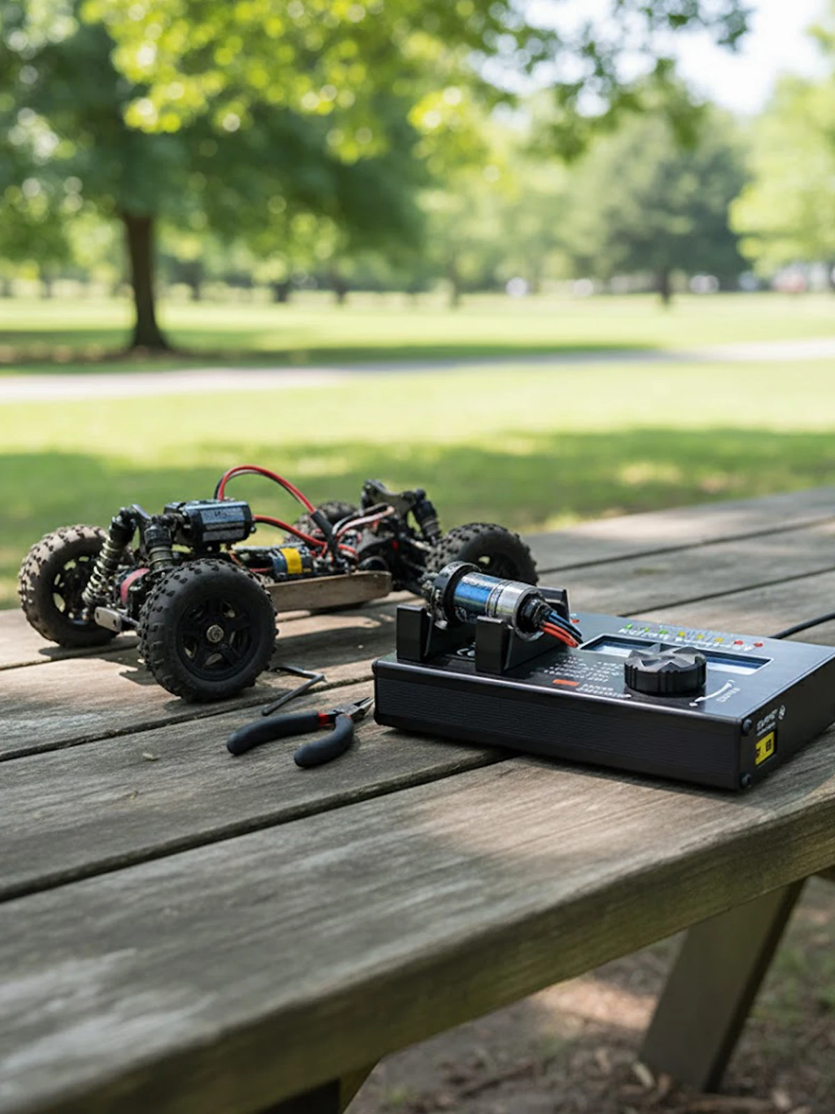 

SKYRC Brushless Motor Analyzer LCD Precision Tester for RC Car Motor KV RPM Current Voltage Checker Manual/Auto Timing Test Tool