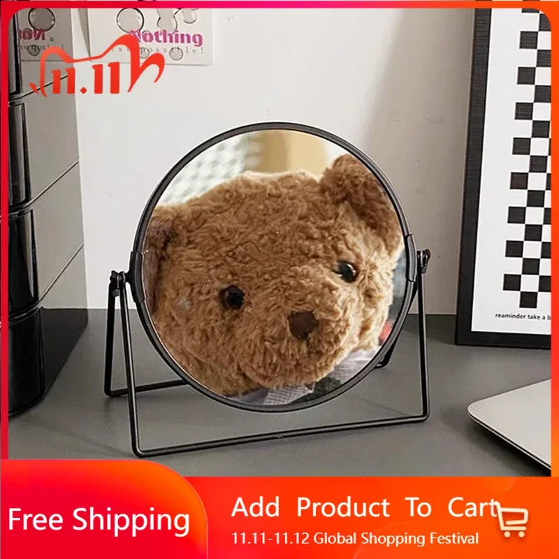 

Bedroom Living Room Mirror Aesthetic Nordic Korean Compact Cosmetics Dressing Table Mirror Unique Spiegel Wand Home Products