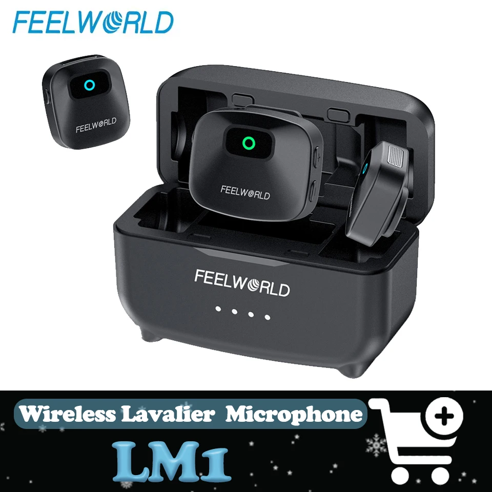 

Беспроводной петличный микрофон Feelworld LM1, 48 кГц/16 бит, 110 дБ SPL, максимальная дальность 120 м, для видеоблогов, онлайн-курсов, прямых трансляций