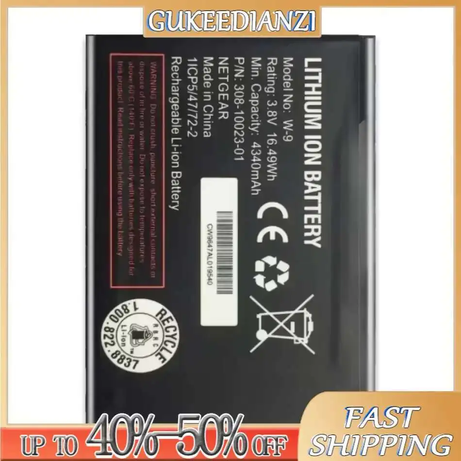 

W-94340Mahreplacemeny Battery For NETGEAR Aircard AC810S AC815 Mobile Phone
