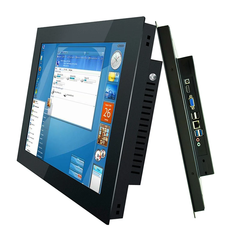 15 Inch Embedded Resistive Touch Screen Industrial Panel Computer Inter i3/i5/i7 3rd Generation Motherboard With RS232 Com Wifi