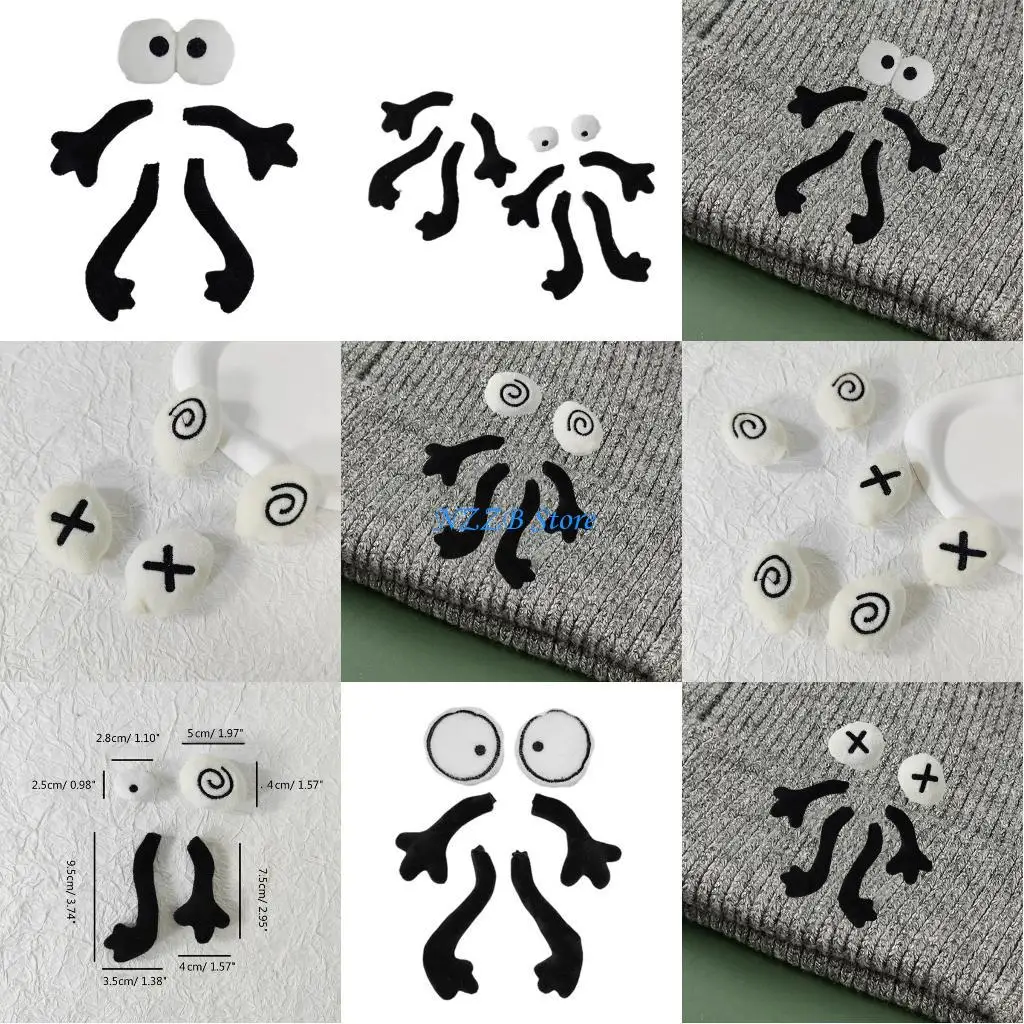 T21F الأطفال لتقوم بها بنفسك لوازم الدمية كرة الفحم مقلة العين/الأطراف شكل يزين أدوات الخياطة