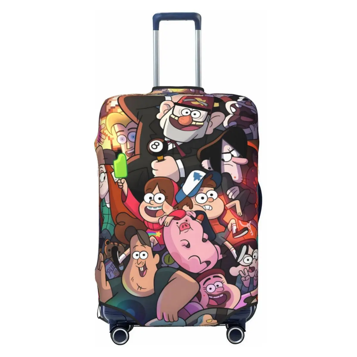 

Забавный чехол для чемодана с принтом G-Gravityes, эластичный, с мультяшными и манговыми рисунками, для путешествий