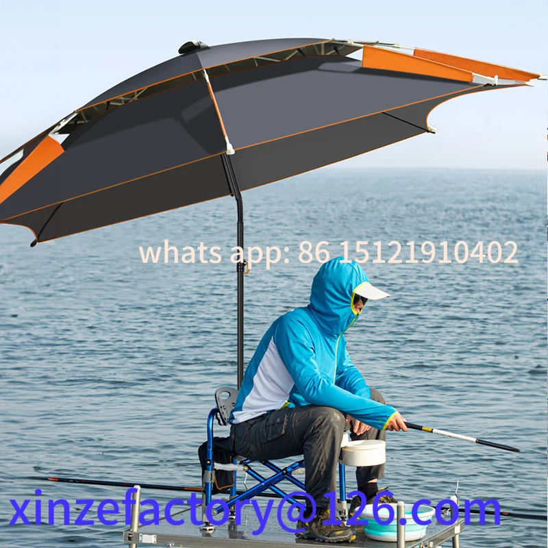 

Be suitable for Outdoor Fishing Sunshade 360 Degree Adjustable Clamp Beach Umbrella