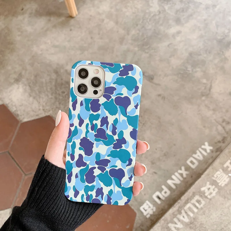 

New Camouflage Pattern Suitable for iPhone 15promax Phone Case 14plus Anti Drop 13pro Half Pack 12 Xsmax Xr Protective Cover
