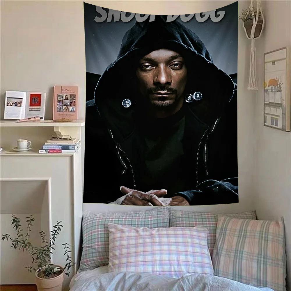 Rapper Snoop Dogg Colorful Tapestry Wall Hanging Hanging Tarot Hippie Wall Rugs Dorm Wall Art Decor