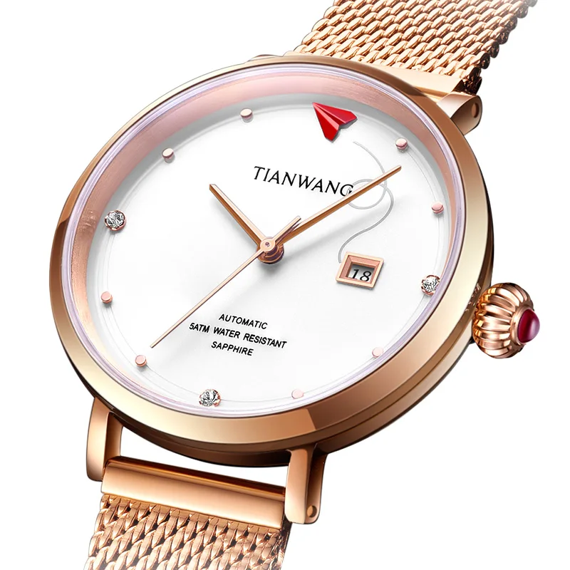 TIAN WANG Women\'s Wristwatch Automatic Mechanical Watches For Women High-end Fashion  Waterproof Lady Watch gifts for Women