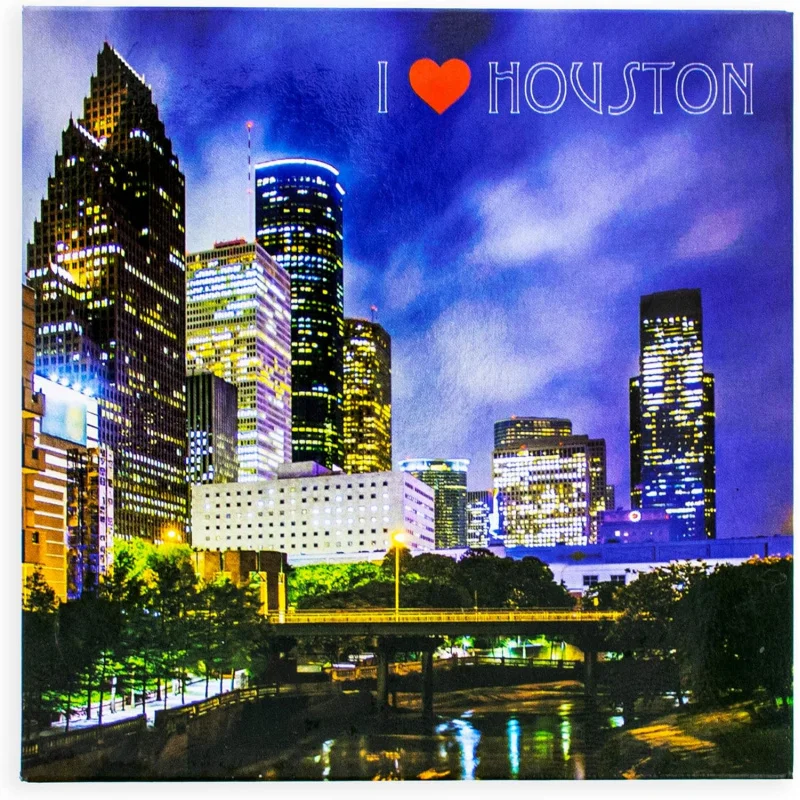 

DS11--I Love Houston Сувенирный магнит на холодильник