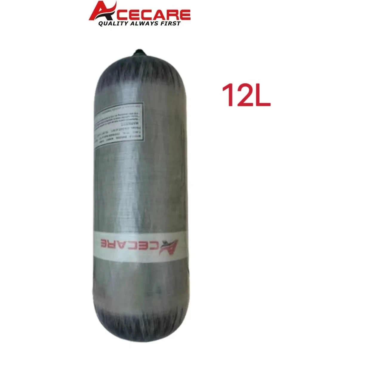 Acecare 12L 4500Psi 300Bar CE Carbon Fiber Cylinder 30Mpa High Pressure Tank HPA Tank Diving Bottle Scuba Tank Thread M18*1.5