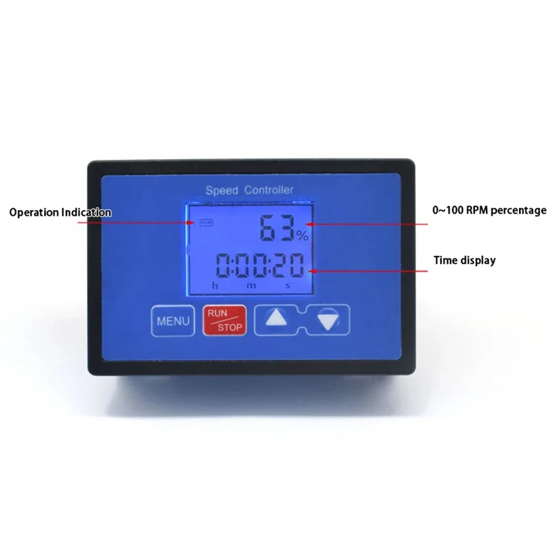 DC 6.5V-55V 30A Adjustable PWM Motor Speed Controller Wireless Remote Control LCD Digital Display 0~100% Speed Controller