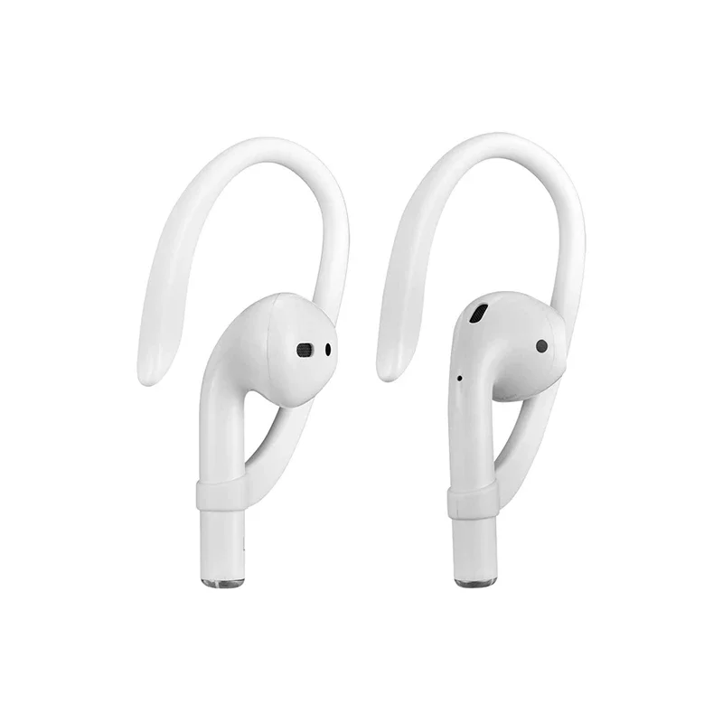 1 Pair Soft Silicone TPU Protective Earhooks Anti-lost Ear Hook Earphone Holder for AirPods Pro/3/2/1 (AirPods Not Included)