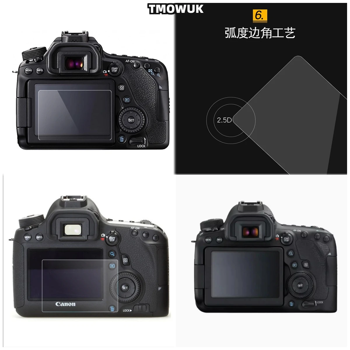 

For Canon 6D, Impact Resistant Screen Protector, 9H Strength, Protects From Damage