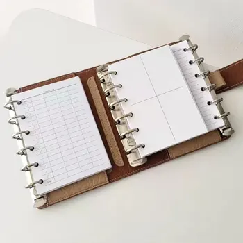 1 pezzo A6A7A8 Notebook a spirale a fogli mobili Clip in metallo Raccoglitore ad anelli Scrapbook fai da te Planner Bobina di riempimento Cartella di stoccaggio della carta Accessori