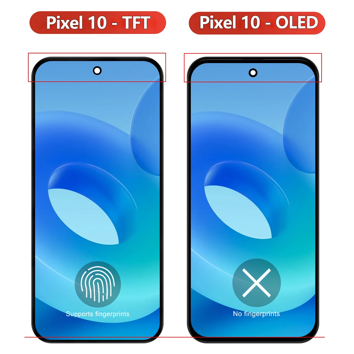 For Google Pixel 10 OLED/TFT LCD Display Screen Touch Digitizer Assembly Replacement for GK2MP GLBW0 GL066 Display