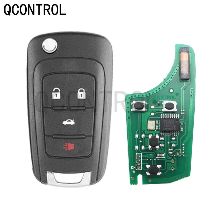 QCONTROL chiave per auto a distanza 433MHZ ID46 per Chevrolet per Opel Vauxhall Astra J Corsa E Insignia Zafira C 2009-2015