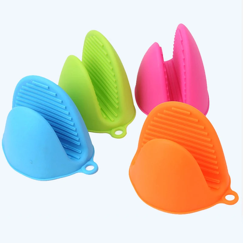 1Pc Silicone Heat Resistant Pinch Mitts Anti Scalding Non Slip Oven Mitts Cooking Pinch Grips