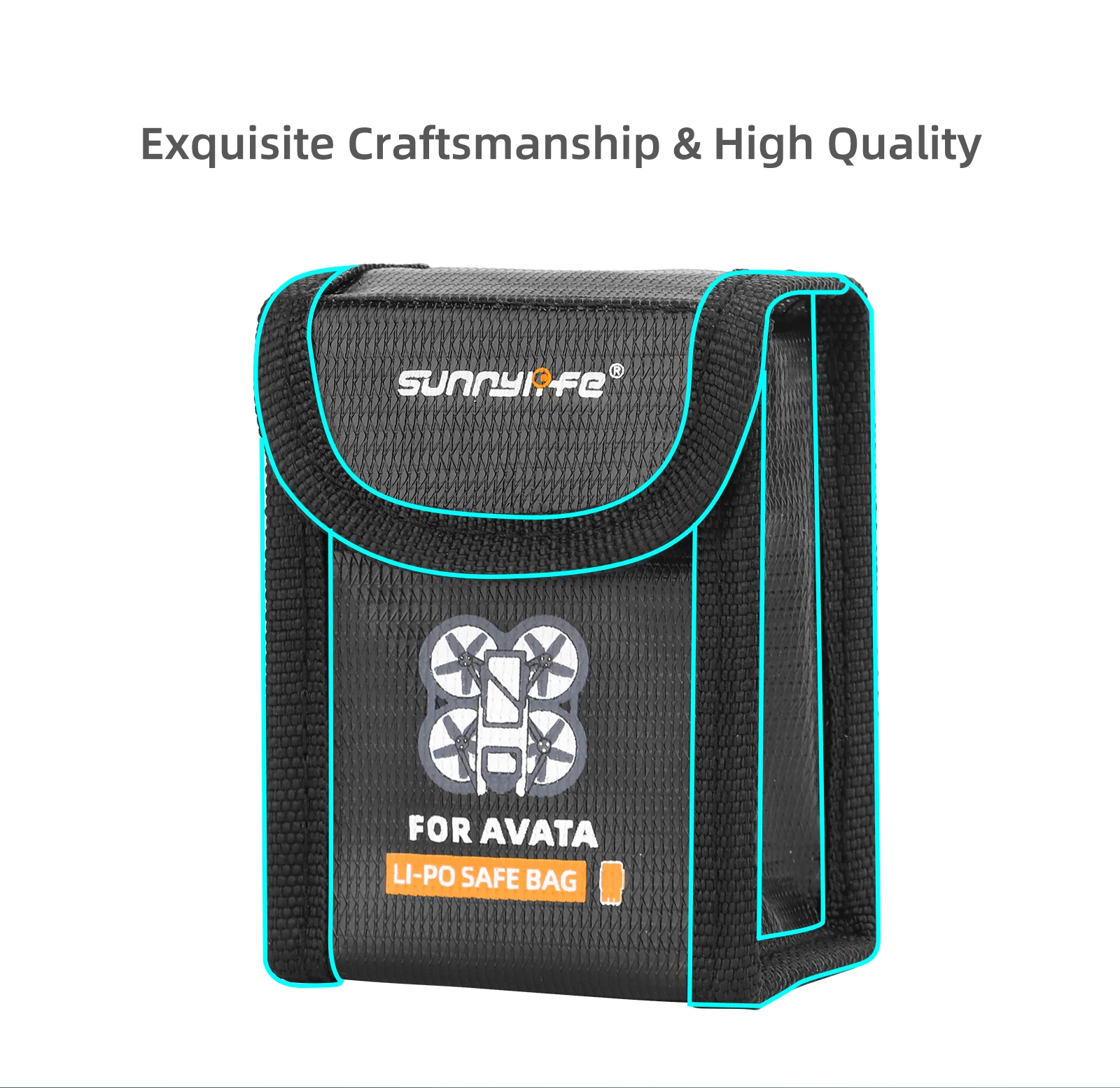 For DJI Avata Battery Explosion-proof Bag Body Lithium Battery Safety Storage Bag Flame Protection Bag For DJI Avata Accessories