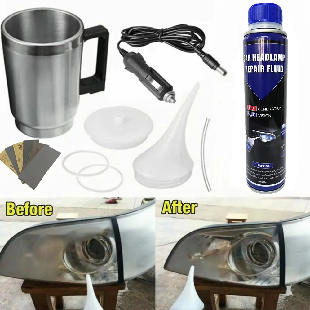 

Refurbish Headlight Car Polymer Protect Polish Liquid Cleaners Kit Anti-Scratch Hydrophobic Car Headlight Repair Polish