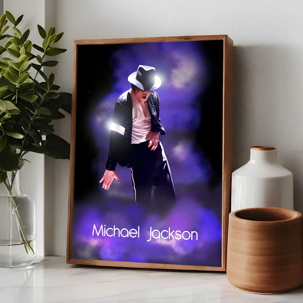 ملصق حائط لمايكل جاكسون ومايكل جاكسون ، ملصق فاخر لغرفة المعيشة ، ديكور بار ، ملصقات حائط فنية #6