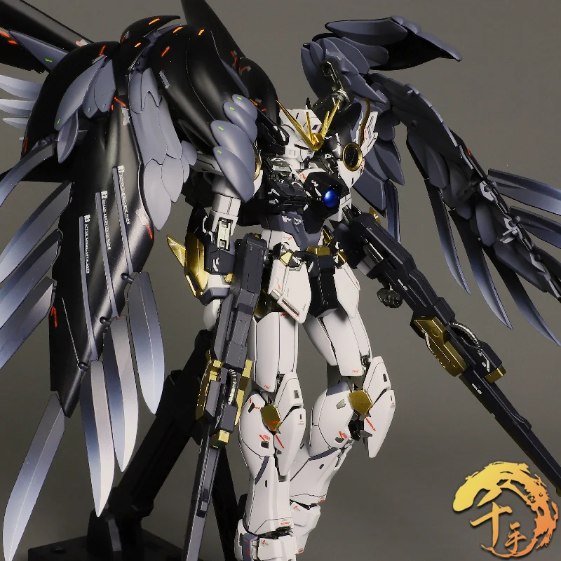 

Bandai MG Flight Wing Zero KA Version Assemble Model Toy Action Figure Gift For Boys Black Snow Girl Collectible Statuette