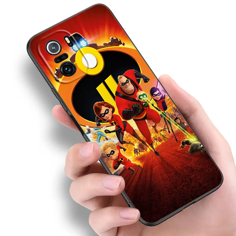 The Incredibles Phone Case For Xiaomi Mi 9 SE 8 10 10T 11 12 13 Lite 9T 11T 12S 12T 13T Pro 5G 11i 12X Black Silicone Cover