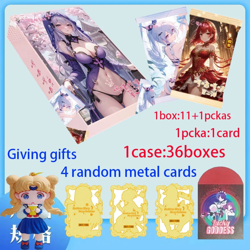

2024New Goddess Cards HMPH HUM Waifu Box Hobby Collectible Game Card SSP SSR Rare Card Doujin Booster Box Toy Gifts