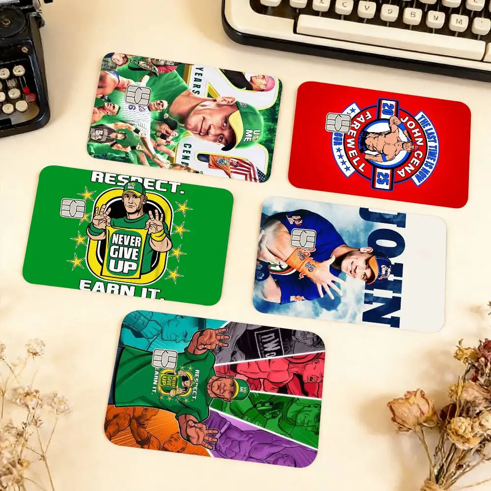 

HOT Wrestler J-John C-Cena Waterproof Film Skin Cover Credit Card Stickers Debit Front Bank Bus Pass