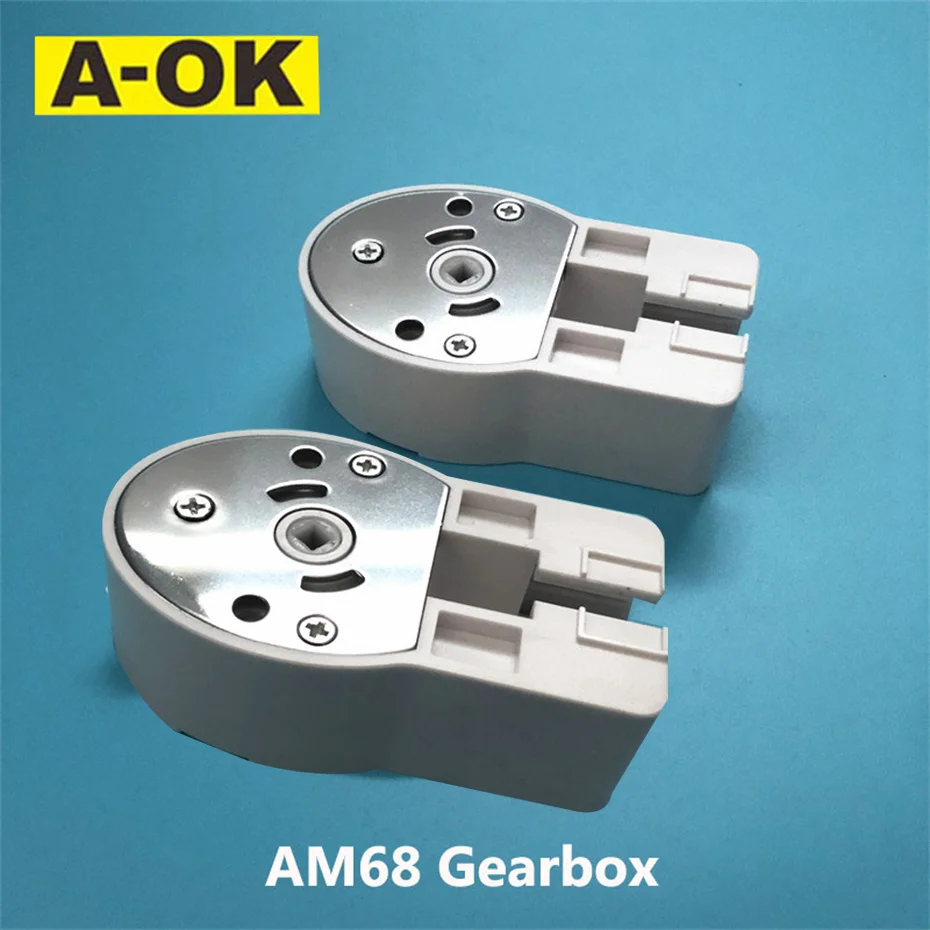 Neue 2 stücke leise A-OK am68 getriebe für dooya s schiene, trietex schiene, für alle A-OK am68 curtai motor, spur zubehör, mit 2 stücke haken