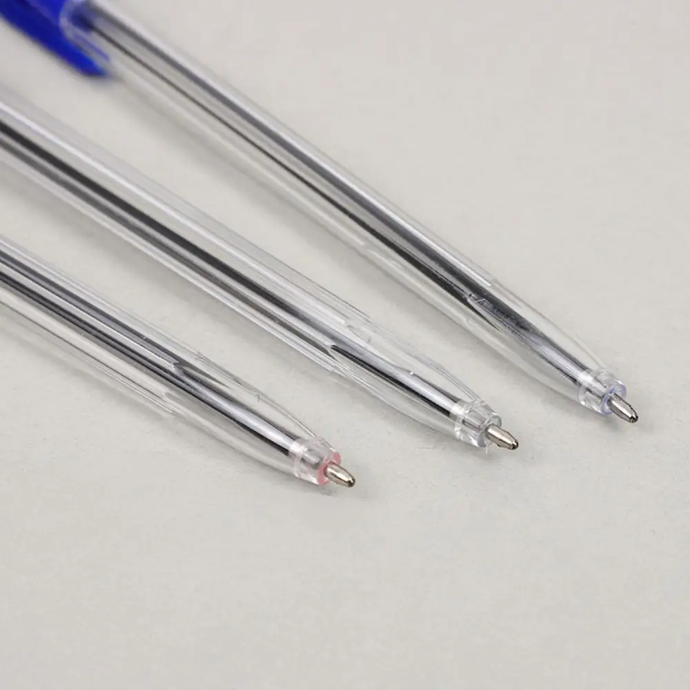 20Pcs 1.0mm Ballpoint Pen Black/Red/Blue Simple Appearance Plastics Gel Pen 3 Colors Cute Longlasting Point Pens Kids