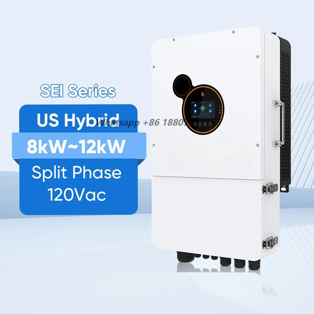 Split Phase 8kW 10kW 12kW Hybrid Solar Inverter 120V/240V  SEI-12K UL Hybrid Inverter for Home Energy System