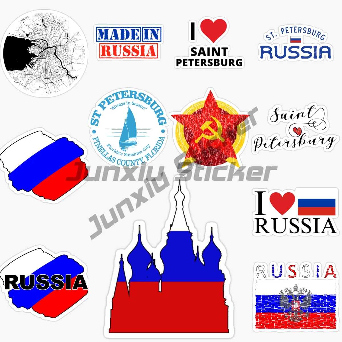 RUSSIA St Petersburg Scenic Travel Car Sticker Vinyl Self-Adhesive Decorative Decal