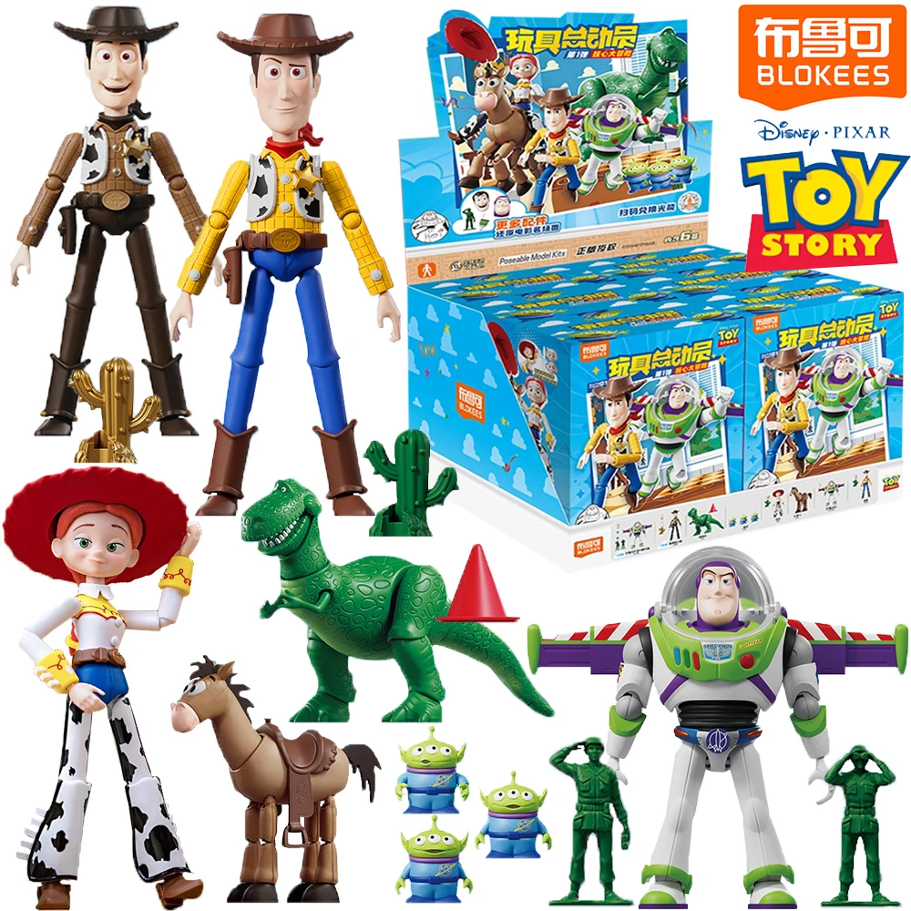 

BLOKEES Official Original Toy Story Cartoon Adventure Character Trendy Blind Box Disney Pixer Exquisite Poseable Model Kits Gift