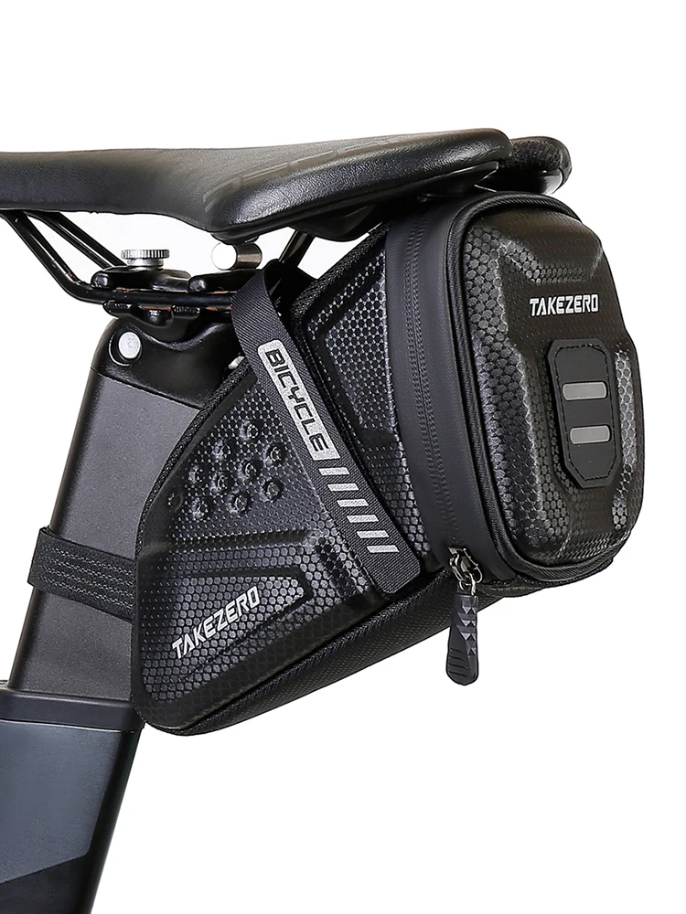 

Bicycle Saddle Bag EVA Reflective Mtb Mountain Bike Saddle Storage Seat Rear Tool Pouch Bag 1L Large Capacity Cycling Accessory